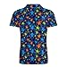 Midaivu Halloween Pattern Boy's Polo Shirt Short Sleeve Tennis Shirts Collared Golf Shirt for Youth Teen 11-12T