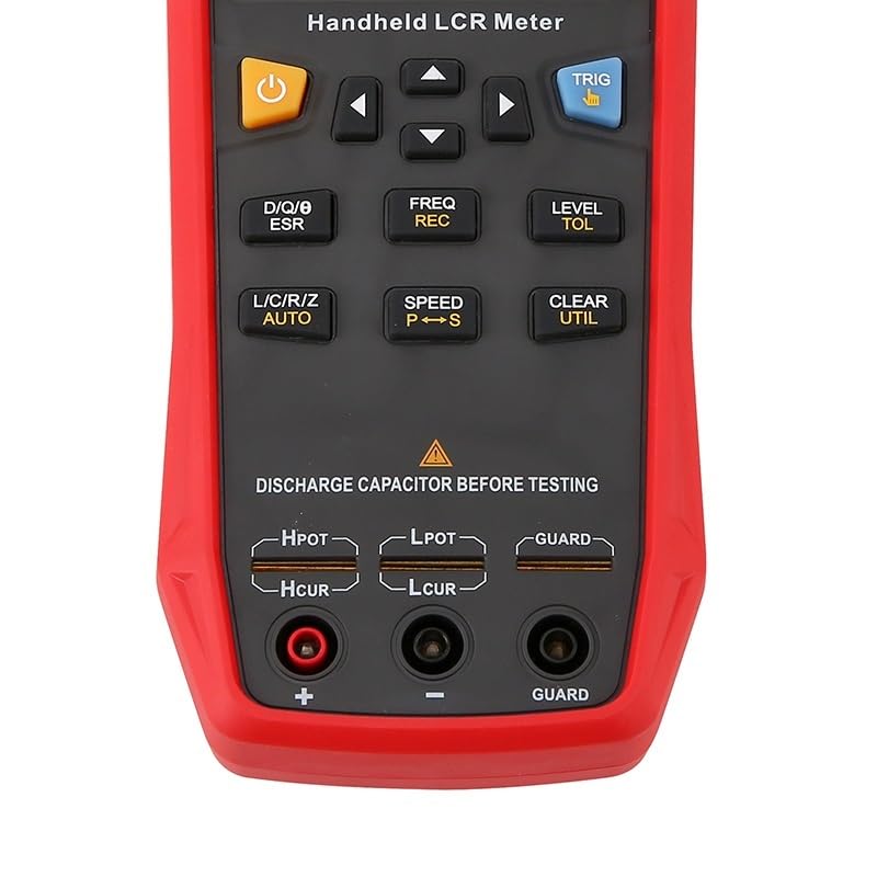 Medidor LCR portátil, probador digital de precisión de 100kHz 0,1% con DCR, pantalla TFT de 2,8" for resistencia a capacitancia de inductancia(UT622E)