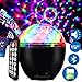 Luce da Discoteca LED 16 Colori Luci Discoteca Palla con Telecomando e USB Cavo Lampada da Discoteca con Batteria per Festival Compleanno DJ Bar Club Festa Nuziale Spettacolo Capodanno Halloween