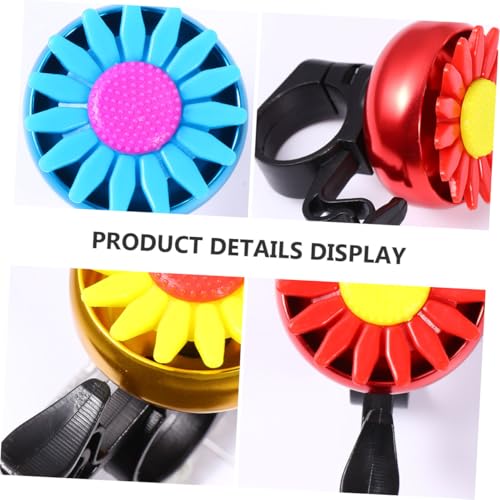 Timbre de bicicleta de girasol azul HANABASS para manillar estándar 7