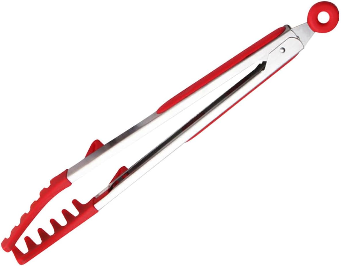 Silicone Spaghetti Tongs, Ergonomic Pasta Tong for Home Party