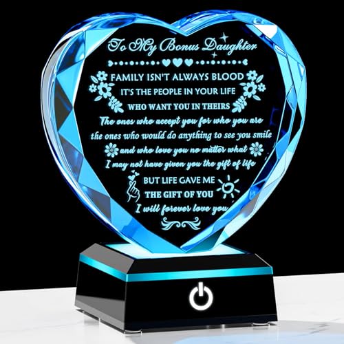 YWHL Bonus Daughter Gifts from Mom Dad Birthday Gifts for Bonus Daughter with Colorful...