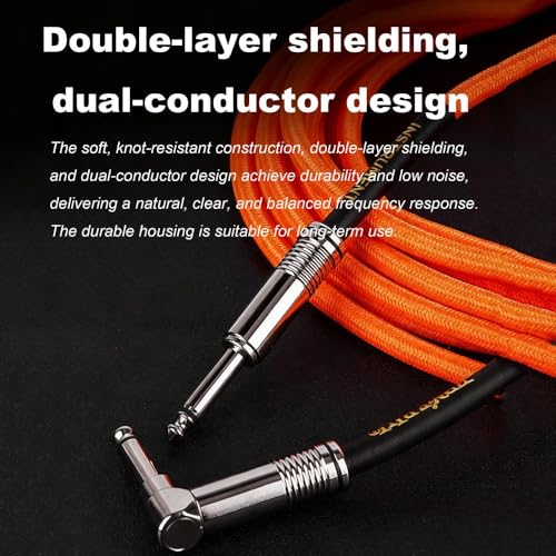 Câble guitare faible bruit blindé 0.3m anti interférence