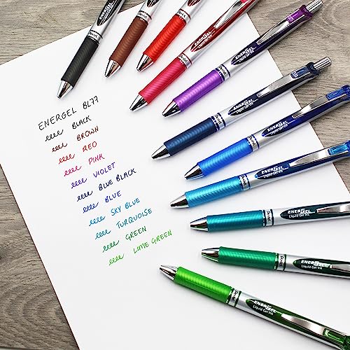 Bolígrafo Pentel EnerGel XM BL77 Gel Azul 0.7mm Pack 12 miniatura 2