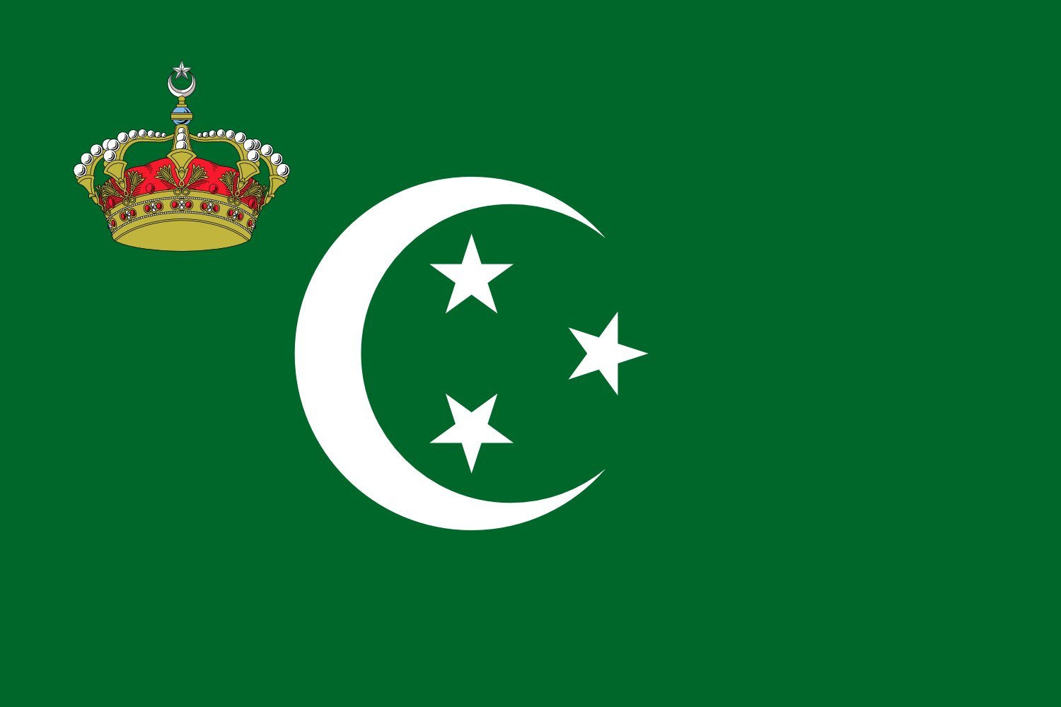 Drapeau Royal Standard of Egypt pour décorer un cabinet de curiosités unique