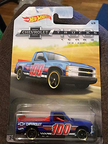 Hot Wheels Blue Chevy 1500 100 años 6 de 8 2017 miniatura 1