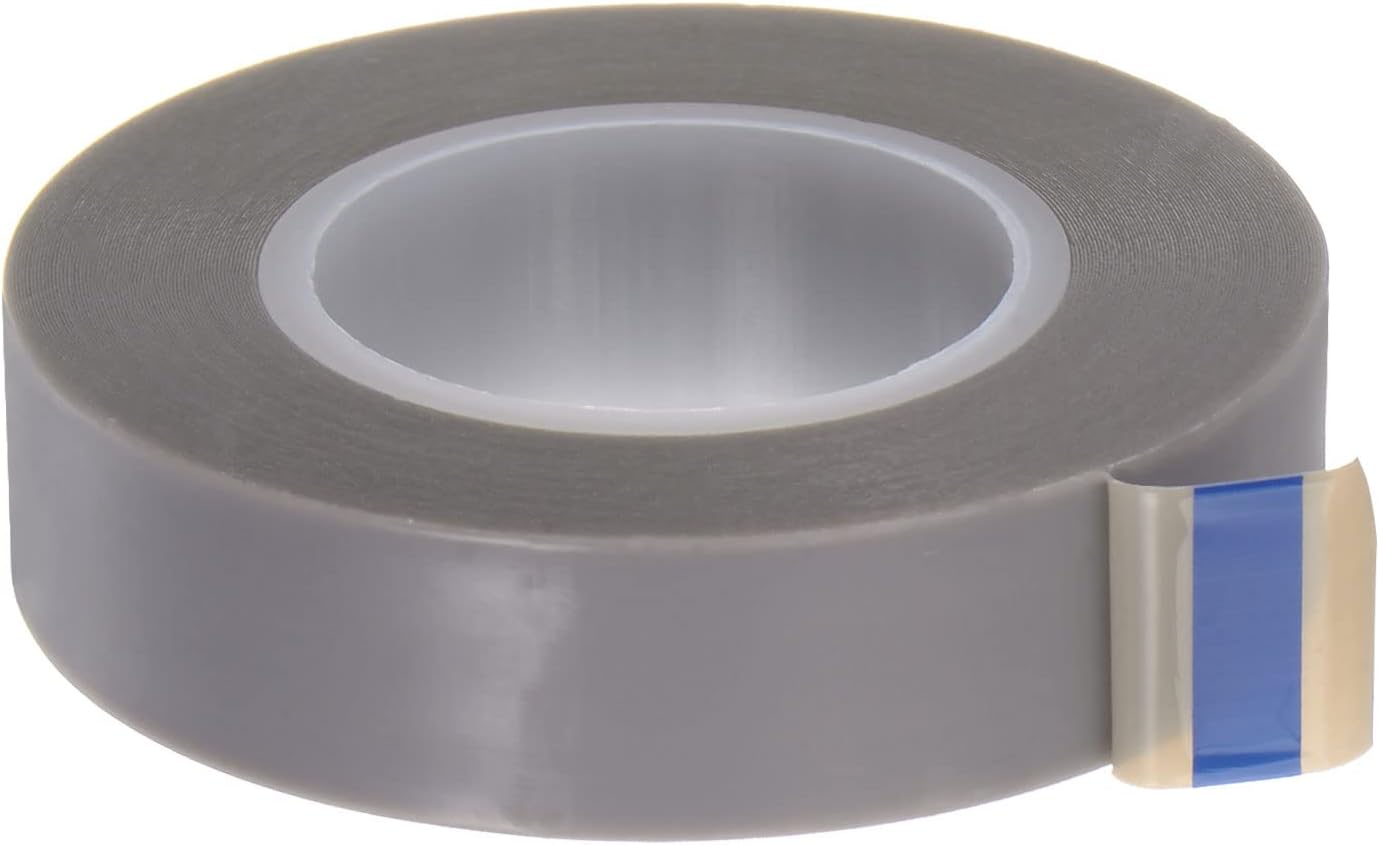 HARFINGTON PTFE Tape Roll 0.18mm Thick High Temperature Tape with Single Sided Adhesive for Vacuum Packing Machine, Manual Pulse Sealer Gray