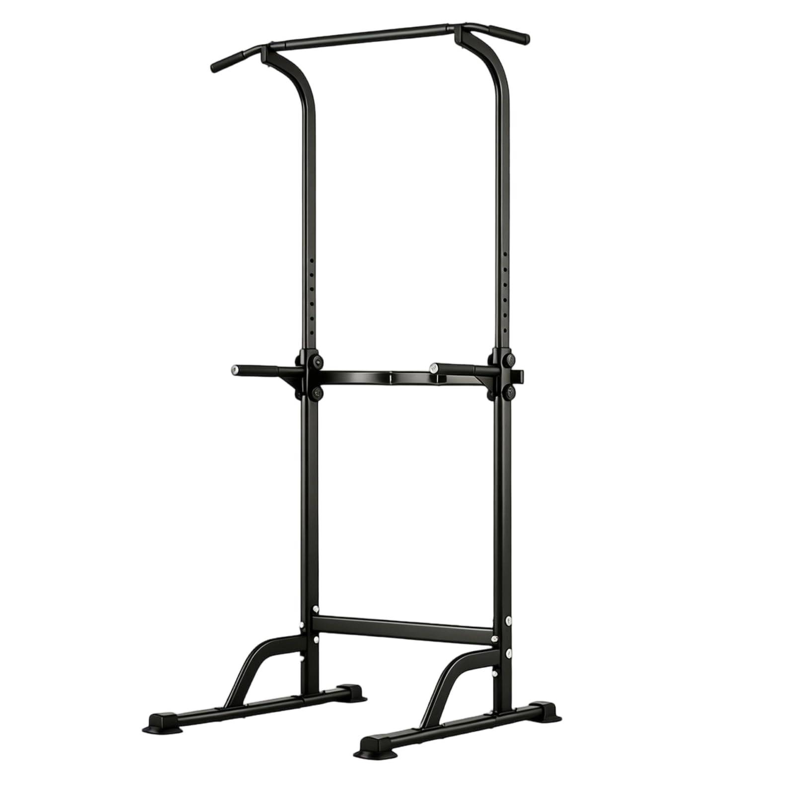 GarveeLife Klimmzugstange Türrahmen Mit Griffen, Mehrfunktions-Klimmzugständer, 10-Fach Höhenverstellbar 165-219 cm, Stahlrahmen 1.2 mm, Bis 150 kg, Für Zuhause, Schwarz/Gelb/Rot