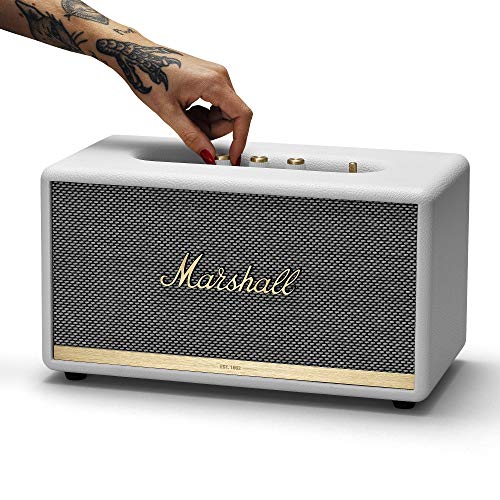 Image of Marshall Woburn II 130 Watt Wireless Bluetooth Powered Speaker (White)
