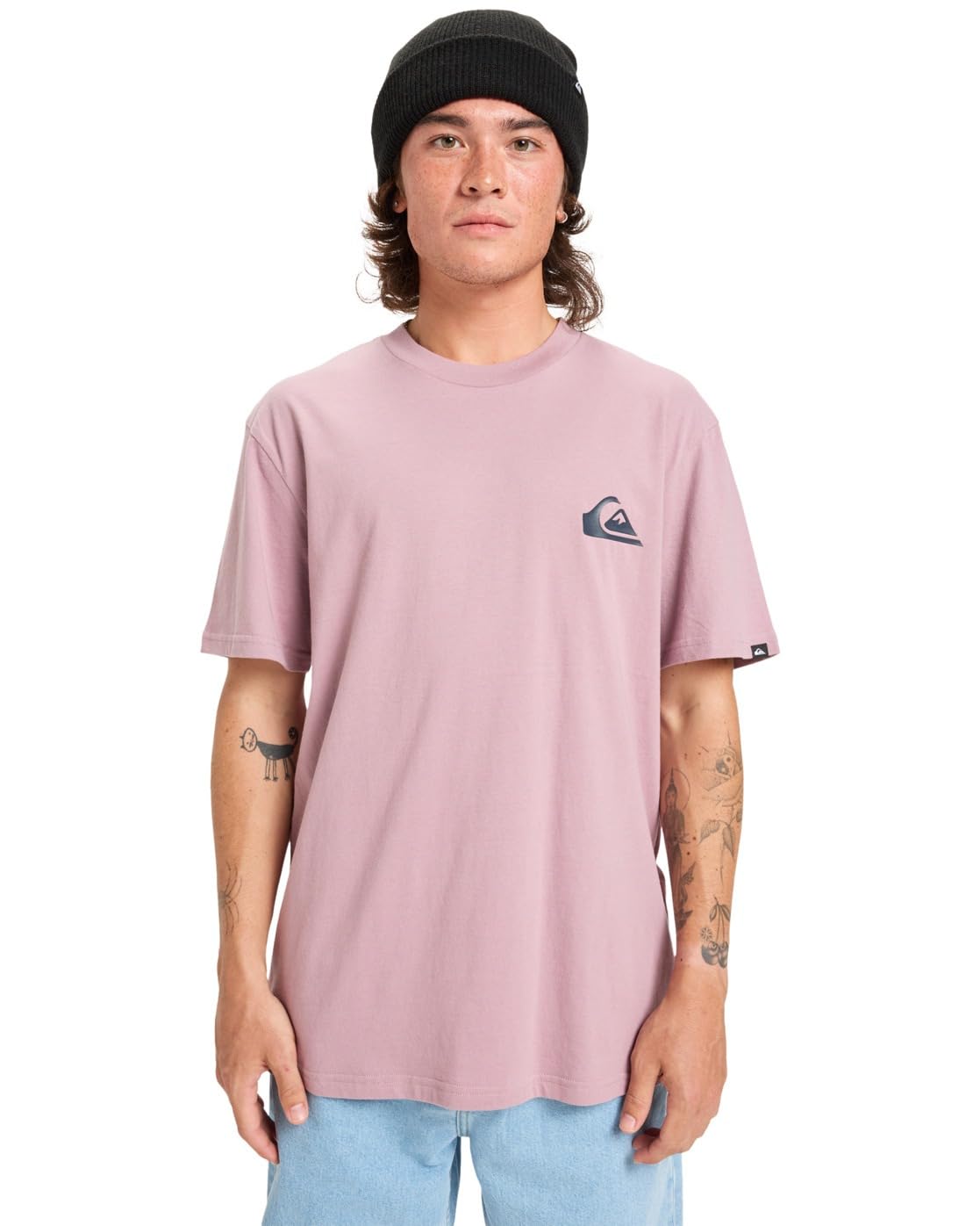 Quiksilver Short-Sleeved T-Shirt EV Mini Logo SS Men's Purple M
