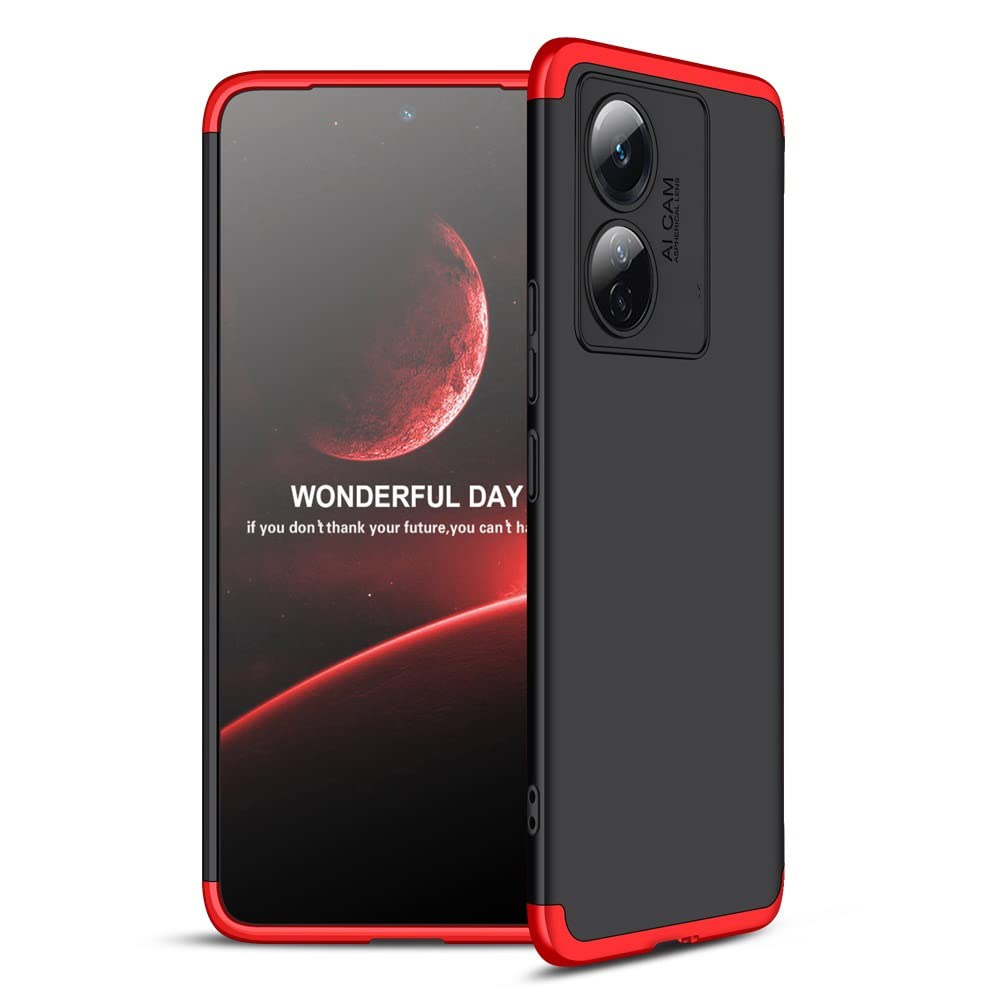 Spazy Case® Oppo Reno 8 T 5G Cover Case Ull Body 3 in 1 Slim Fit Complete 3D 360 Degree Protection Hybrid Hard Bumper Back Case Cover for Oppo Reno 8 T 5G -Black & Red (B0C1N67WDB) Amazon Price History, Amazon Price Tracker