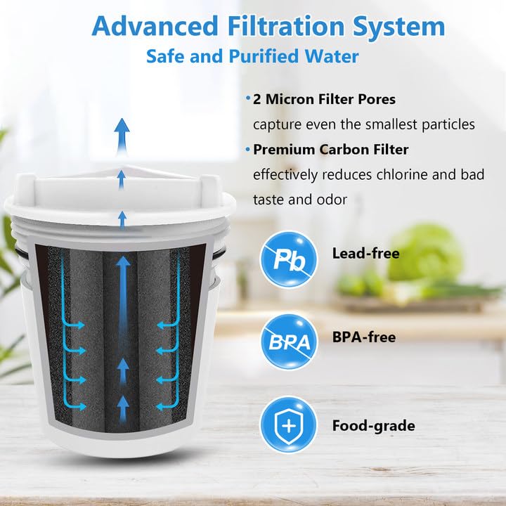 Upgraded FM15RA Faucet Water Filter Compatible with Culligan FM-15RA Water Filter Culligan FM-15A Filtration System 3 Pack — view 2