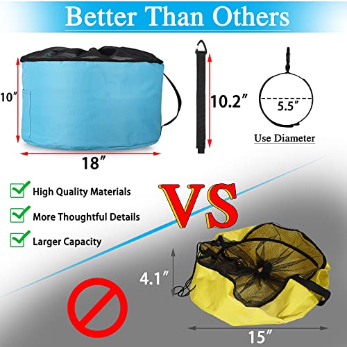 Image of UBeesize 3-Pack Waterproof RV Hose Storage Bag, RV Camper Accessories,RV Storage and Organization for Fresh /Black Water Hoses and Electrical Cords (with Side Pockets and 3 Storage Straps)