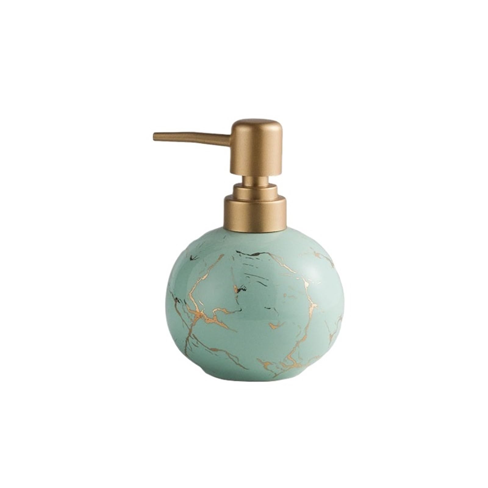 Kw3ns8bp5r Light Green Home 300Ml Ceramic Ball Soap Dispenser With Pump Bathroom Shower Gel Press Bottle Shower Dispensers(Light Green)