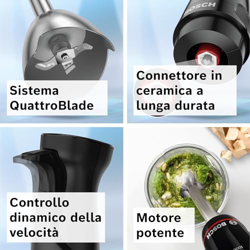 Bosch Serie 4 MSM4B621 Frullatore a immersione ErgoMaster 1000 W Nero, antracite 2 Bosch Serie 4 MSM4B621 Frullatore a immersione ErgoMaster 1000 W Nero, antracite