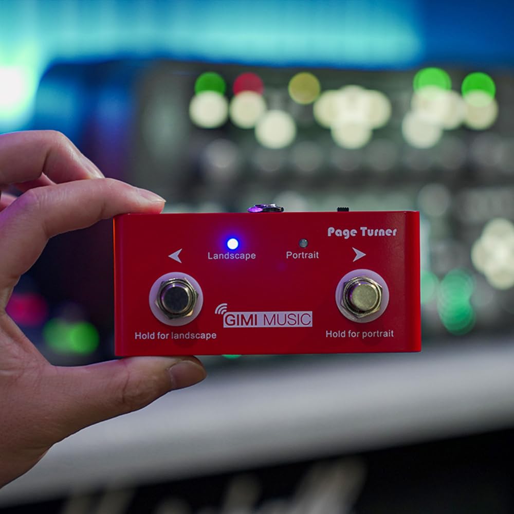Amazon | GIMI カラーページターナー 楽譜をめくるフットペダル ループ