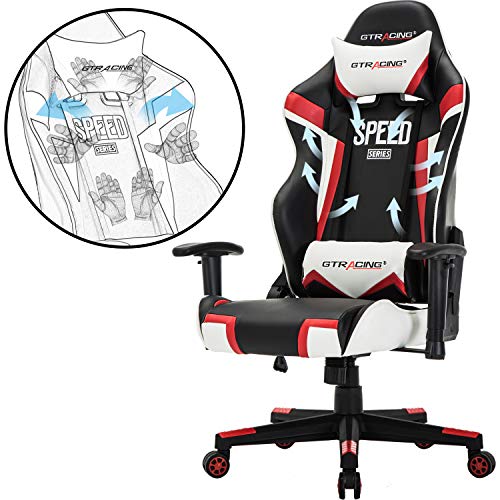 GTracing Gaming Chair Ergonomic Racing Chair Recliner HighBack Executive Chair PU Leather