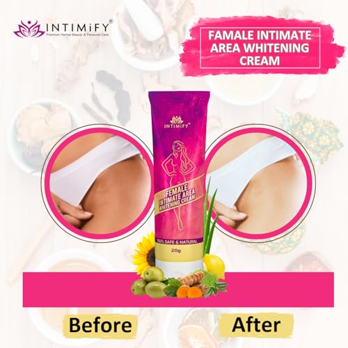Image of INTIMIFY Intimate Area Lightening Cream, Private Part Brightening Cream For Women 20g (Pack of 1)