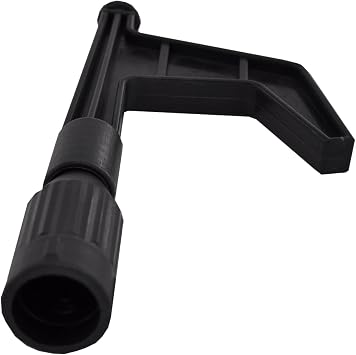 ISURE MARINE Boat Hook End Attachment Black Nylon Hook Replacement for Boating Accessories Extension Pole 2Pcs
