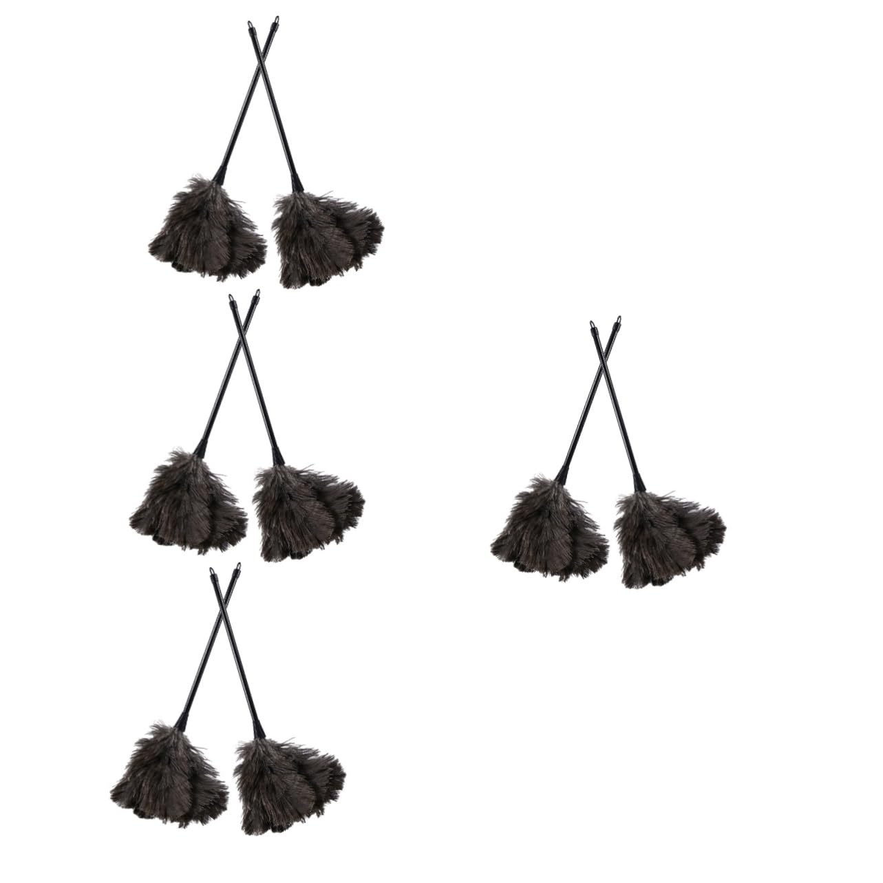 Didiseaon 4sets Prop Reusable Duster Handle Cleaning Dusters for Furniture Ceiling Fan Electronics 2pcs*4