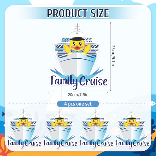 Imanes decorativos con diseño crucero 4 piezas miniatura 2