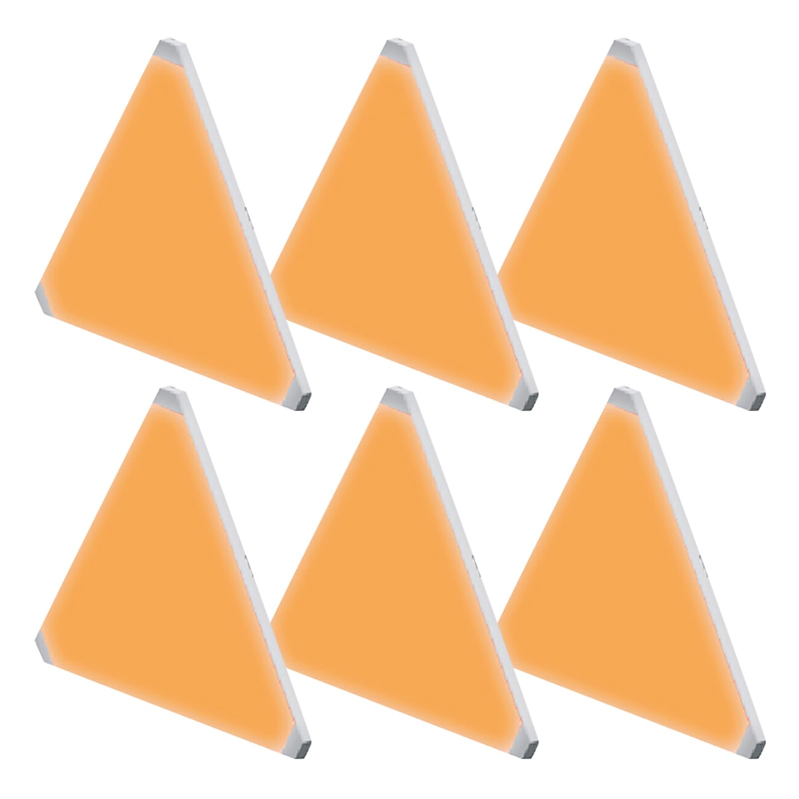 Buxuaaaa Modifiable Trilateral Wall Panel Light with Smart Application Secure ABS Substance for Prekindergarten Room Deck Triangular Wall Light Sound Started