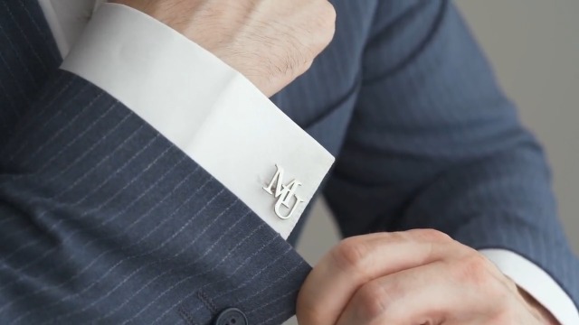 Manillas personalizadas con inicial para hombres miniatura 7