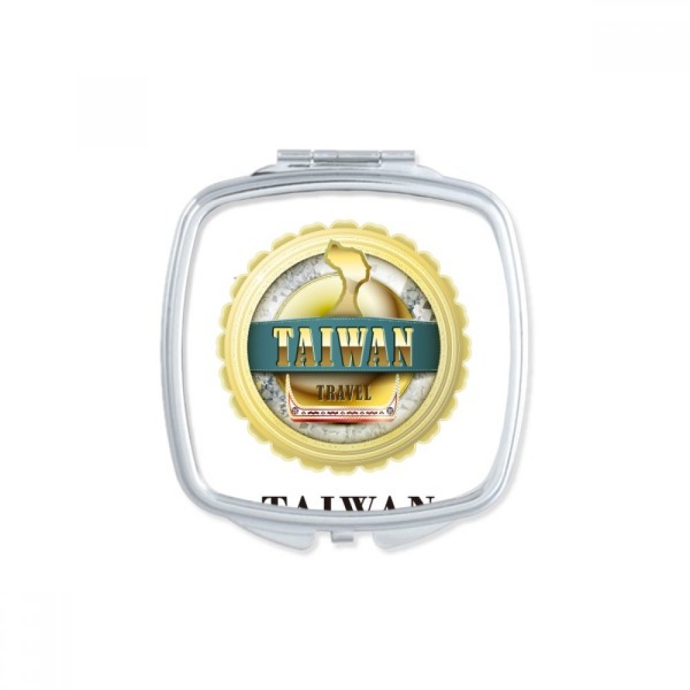 Miroir compact Taiwan mignon pour retouches maquillage en voyage