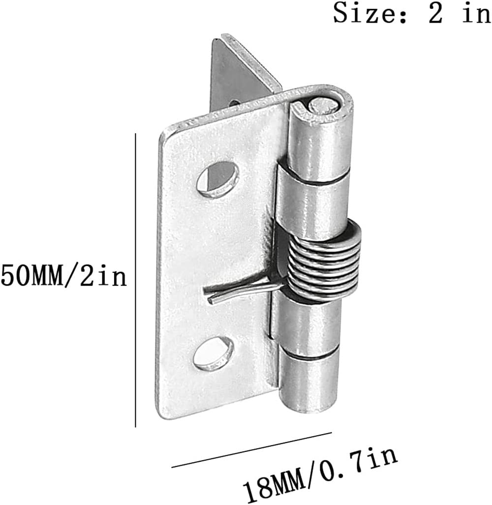 Cerniere a molla auto-aperte, cerniere a molla auto-chiudenti, cerniere automatiche per porte invisibili (5,08 cm (2 pezzi))
