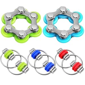 MLRUQRX 5 Stück Flippy Chain Fidget-Ringe