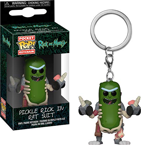 Funko 35930 Pop! Keychain: Rick & MortyRick in Rat Suit, Multicolor