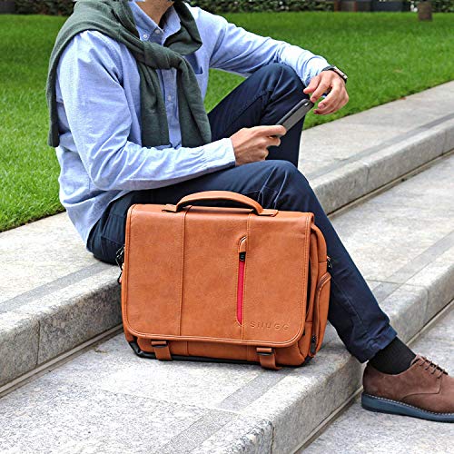 Snugg - Borsa a tracolla per laptop e tablet da 17...