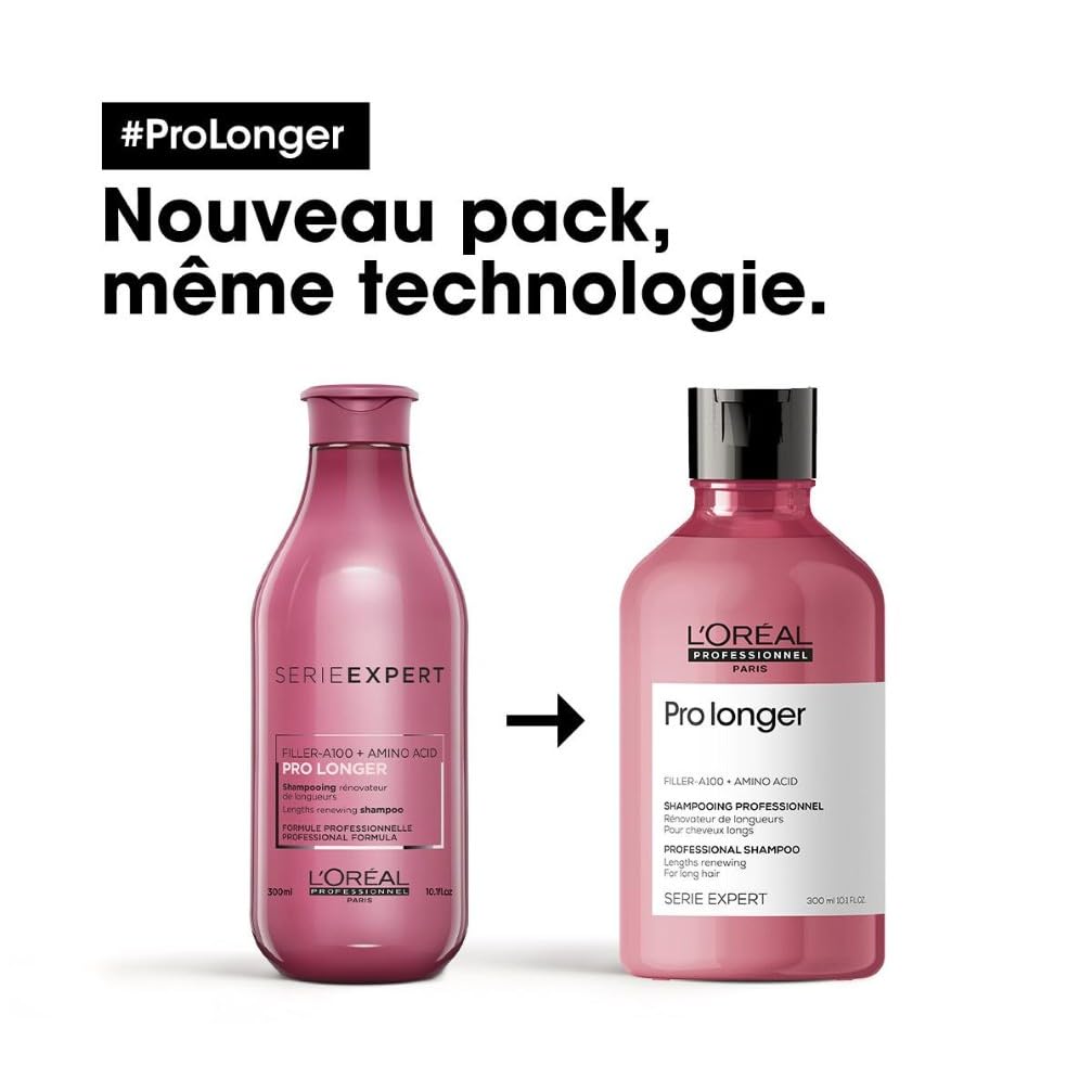 L'OREAL PROFESSIONNEL - Renovateur de Longueurs - Pro Longer - Homme & Femme - Restauration Instantanée De La Fibre Capillaire - Apporte Force & Brillance - Cheveux Longs & Cassants