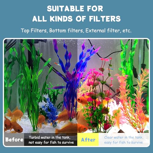 Image of SHIGATSU 15 Pack Aquarium Ceramic Bio Filter Media for Fish Tank | Aquarium Filter Media for Saltwater and Freshwater