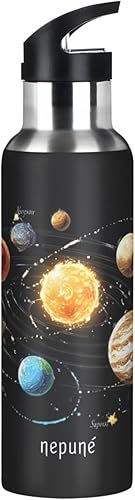 Vista 51 de Kcldeci Unicorn Rainbow Galaxy - Botella de agua deportiva de 20 onzas, tapa de pajilla, a prueba de fugas, aislamiento al vacío, botellas de agua