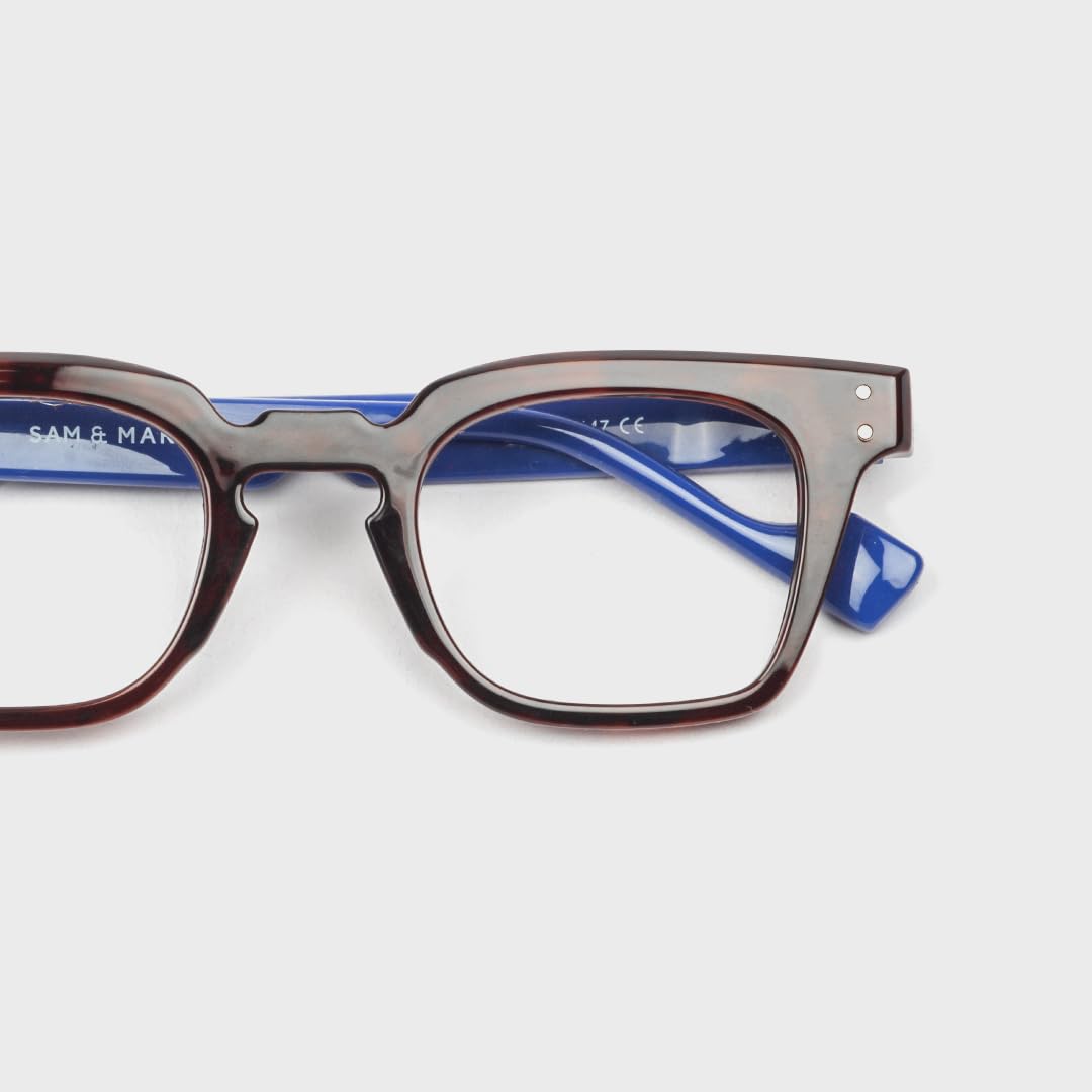 SAM AND MARSHALL TETRAGONON Eyeglasses I Light Weight Frames I Polycarbonate Frame I Prescription Friendly Glasses I Men & Women - Image 3 thumbnail