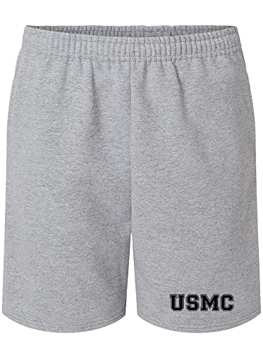 zerogravitee USMC Athletic Black Print Super-Comfort SweatShorts