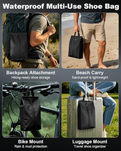 Julai Waterproof Shoe Bags for Travel, Organizer for Soccer Cleat Golf Gym - image 8