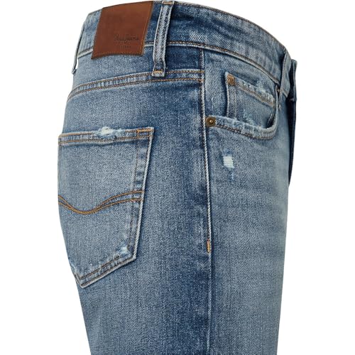 Pepe Jeans Skinny Jeans Ripped, Blu (Denim), W32 / L32 Uomo - 8