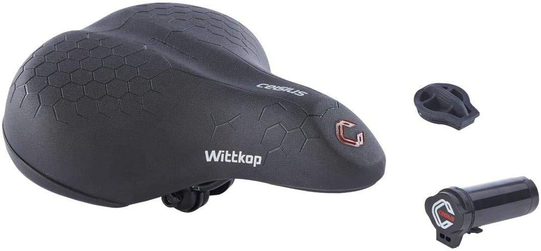 Büchel Wittkop Celsius Selle de vélo chauffante avec siège Chauffant, modèles City et Trekking Batterie Incluse Noir