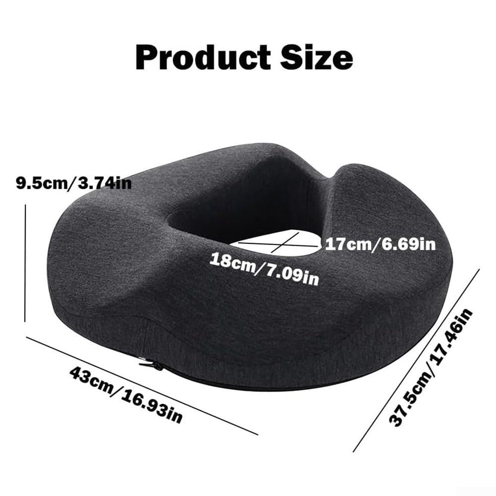 per cuscino Sedia Ufficio Memory Foam Traspirante Design Forato(Light gray (cloth))