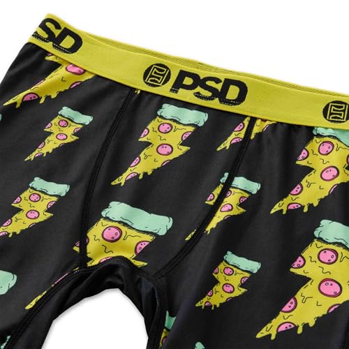 Image of PSD Youth Boy's Underwear - Pizza Power Youth Boxer Briefs with Fun Print Designs - Comfortable Boxers for Boys, Medium