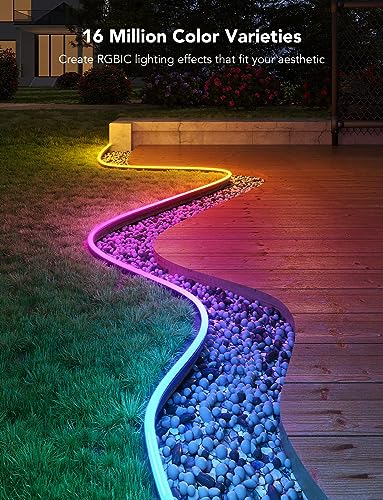 Govee Outdoor Neon LED Strip 10M, RGBIC LED Strip mit with 64+ Scenes, Music Sync, Works with Alexa Google Assistant - Image 4