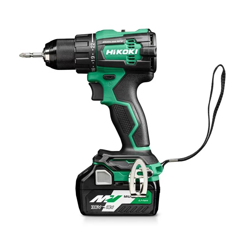 HiKOKI Akku-Combo-Kit, KC18DEWFZ (1x Akku Bohrschrauber DS18DE 18V, Brushless, 70 Nm und RFC) (1x Akku Schlagschrauber 1/2" WR18DBDL 18V, 305 Nm, Brushless) alles im Transportkoffer. – Bild 4