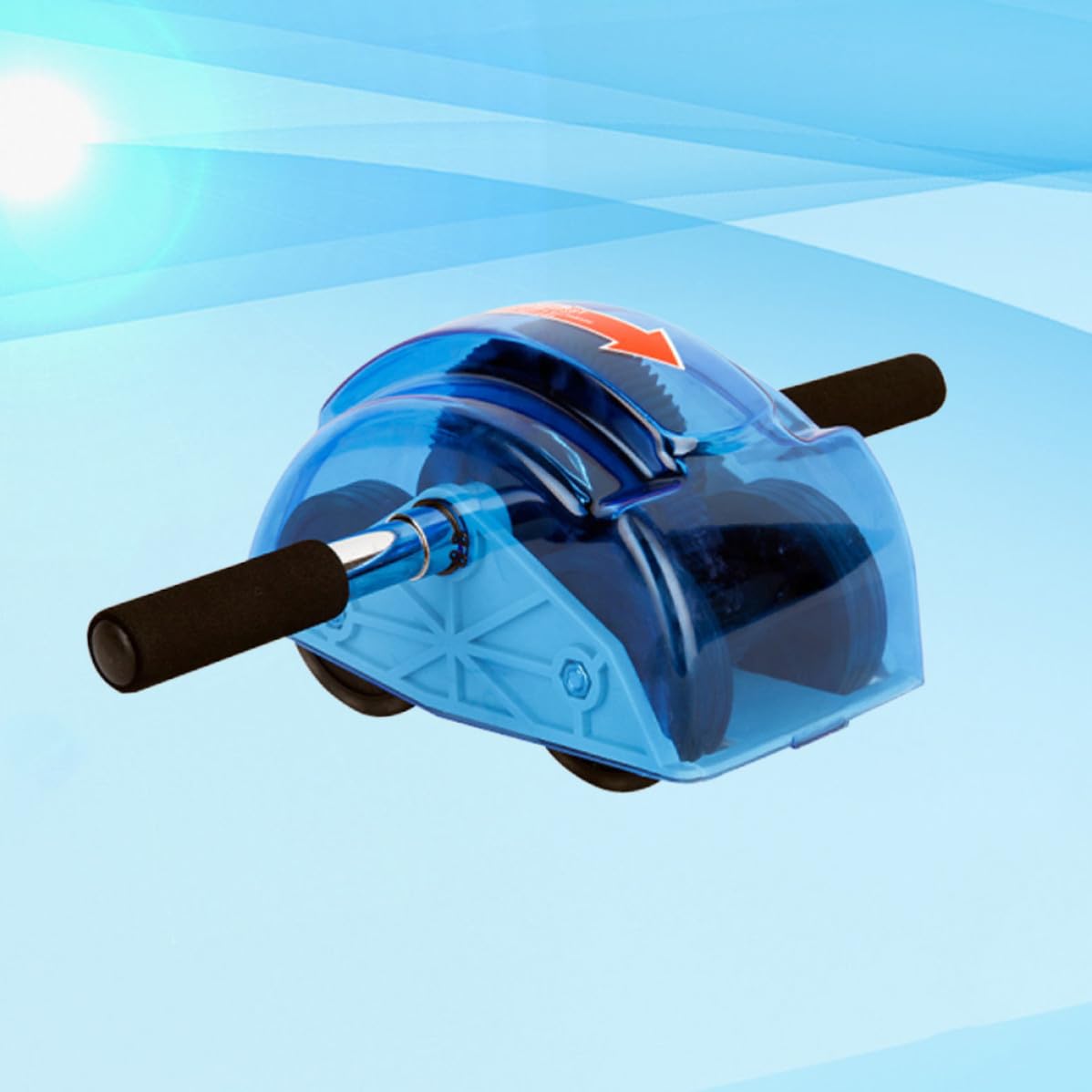 Bauchroller mit Vier Rädern, Blau, Abs und Pp, für Training