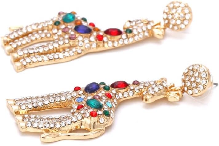 Giraffe Earrings for Women, Cute Animal Giraffe Earrings for Womens, African Giraffe Dangle Earring Hypoallergenic, Beaded Giraffe Bohemian Drop Earring - Image 3