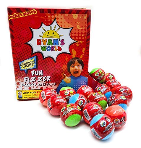 Taste Beauty Ryan's World Fun Fizzer Scented Bath Bombs with Surprise Inside (16 Bath Bombs)
