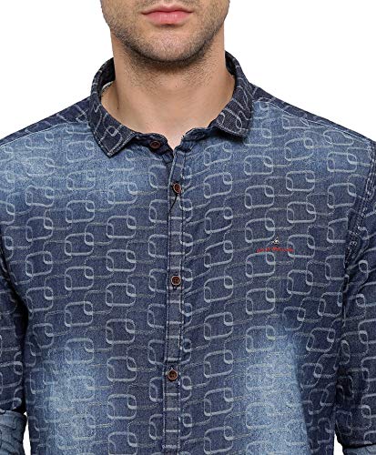 Image of SHOWOFF Men's Regular (Shirt Collar Navy Blue XL)