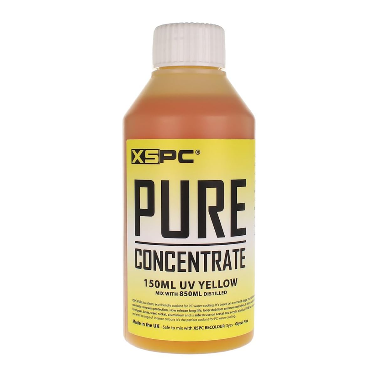 XSPC Pure Distilled Concentrate Coolant, 150ml, UV Yellow