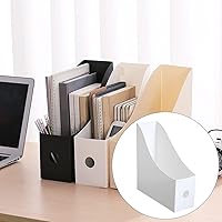 Vista 5 de SM SunniMix Soporte de plástico resistente para escritorio, carpeta de archivos para organización de oficina y almacenamiento, organizador de papel